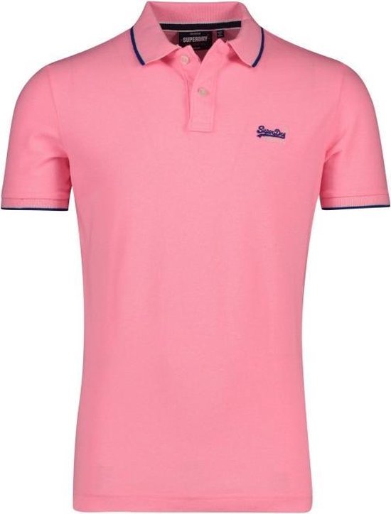 Superdry PoOrange Label Side Pique Heren Poloshirt - Maat S