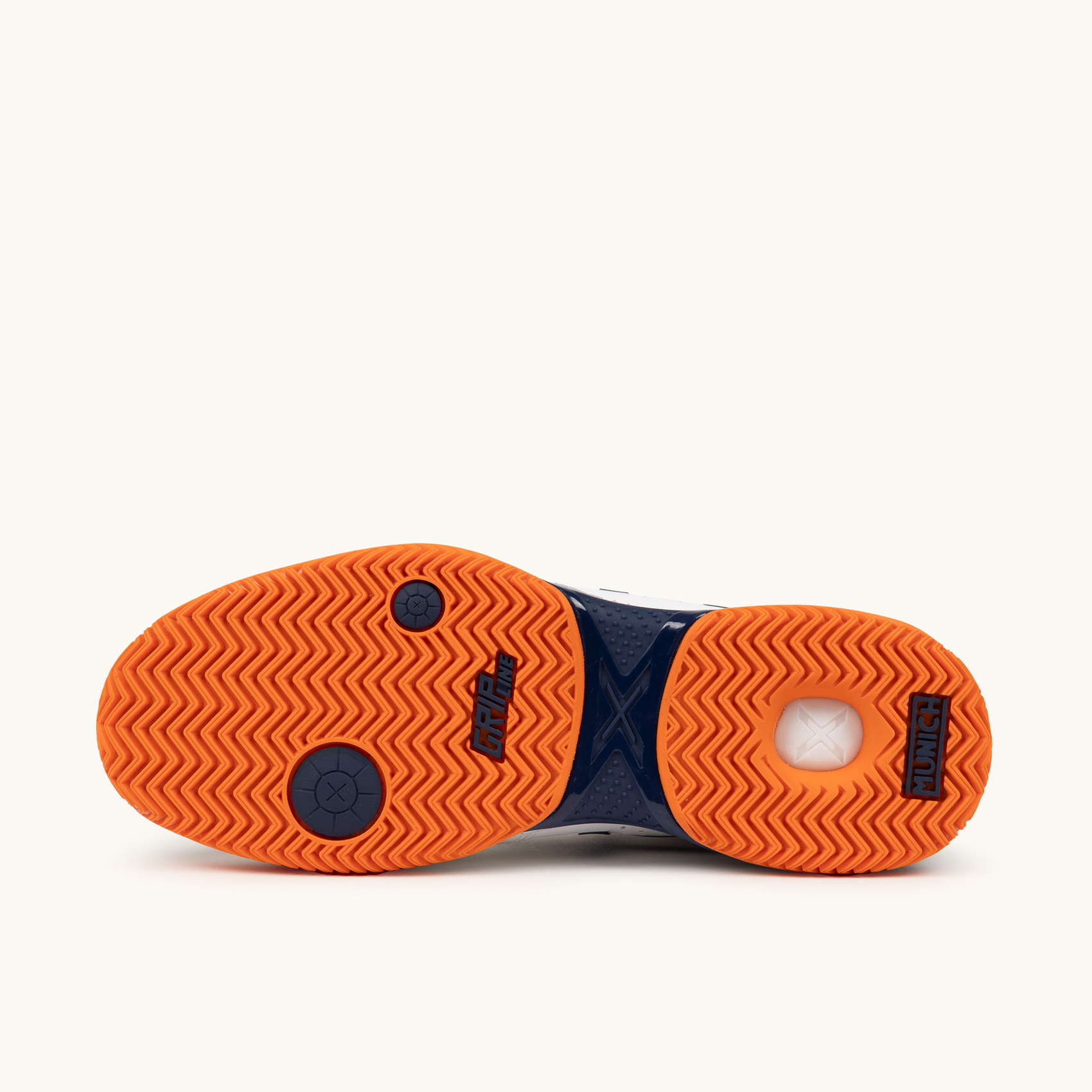 sneaker, outsole, oranje, rubber, trekpaterns