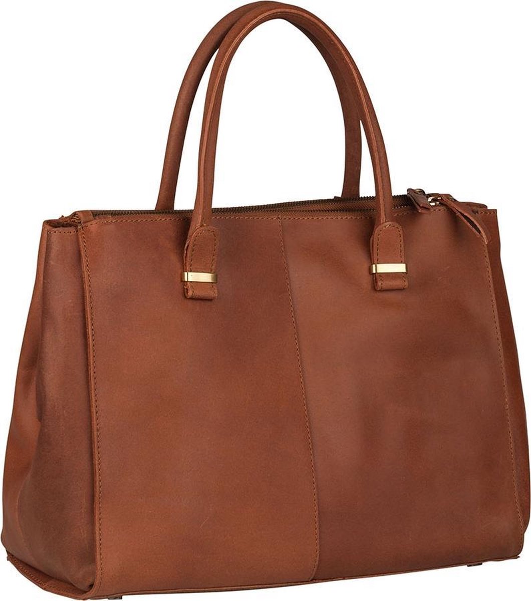 BURKELY Vintage Wieske Handtas - Cognac