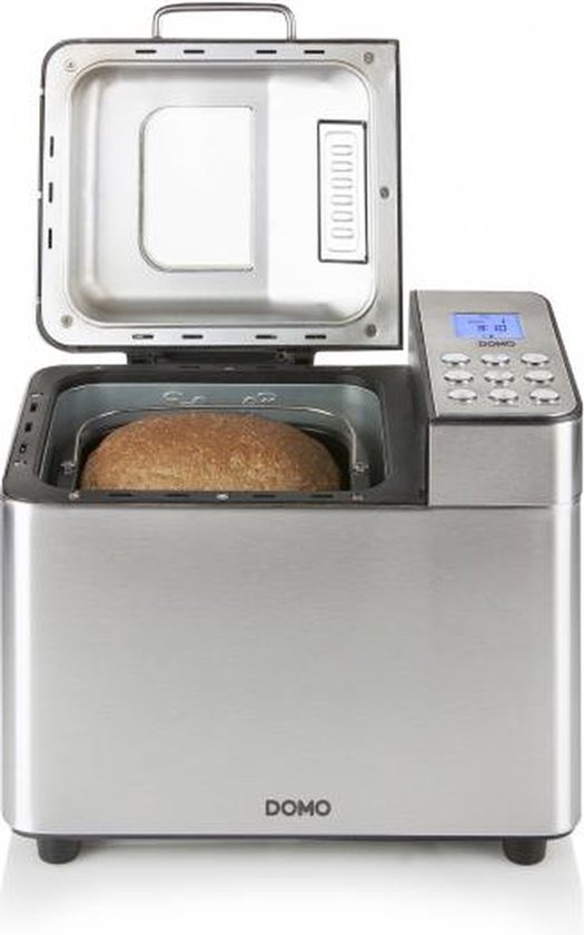 DOMO B3971 Broodbakmachine – 18 Programma’s – 500-1000g – Noten/Rozijnen Dispenser – Glutenvrij Programma – RVS
