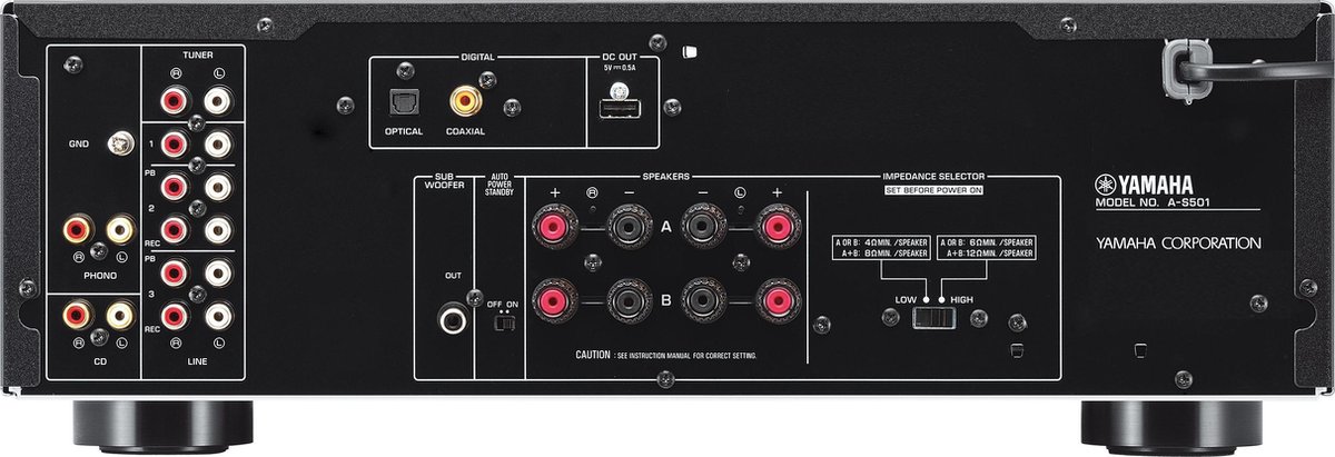 Yamaha AS-501 Versterker - Zilver