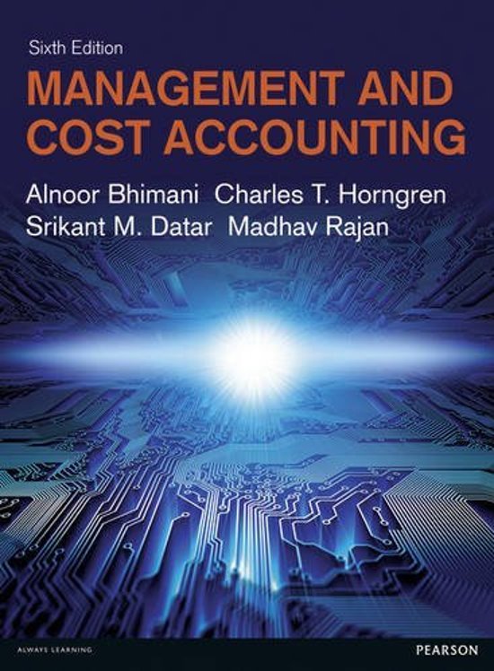 Incompleet- Management and Cost Accounting - Paperback