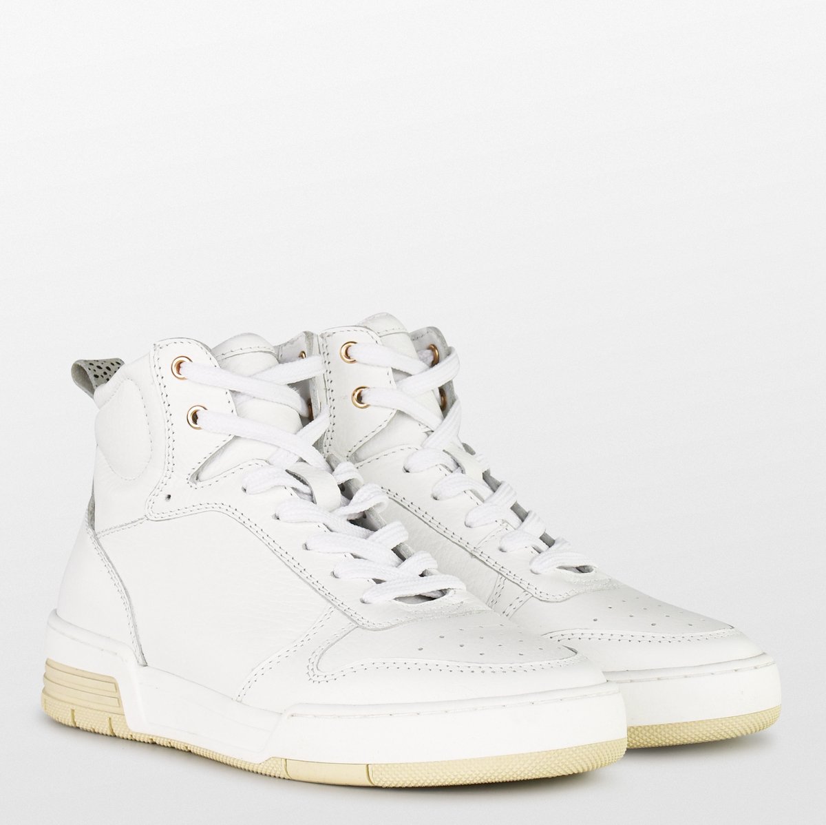 PS Poelman - Maat 38 - TEAK Dames Sneakers - Wit