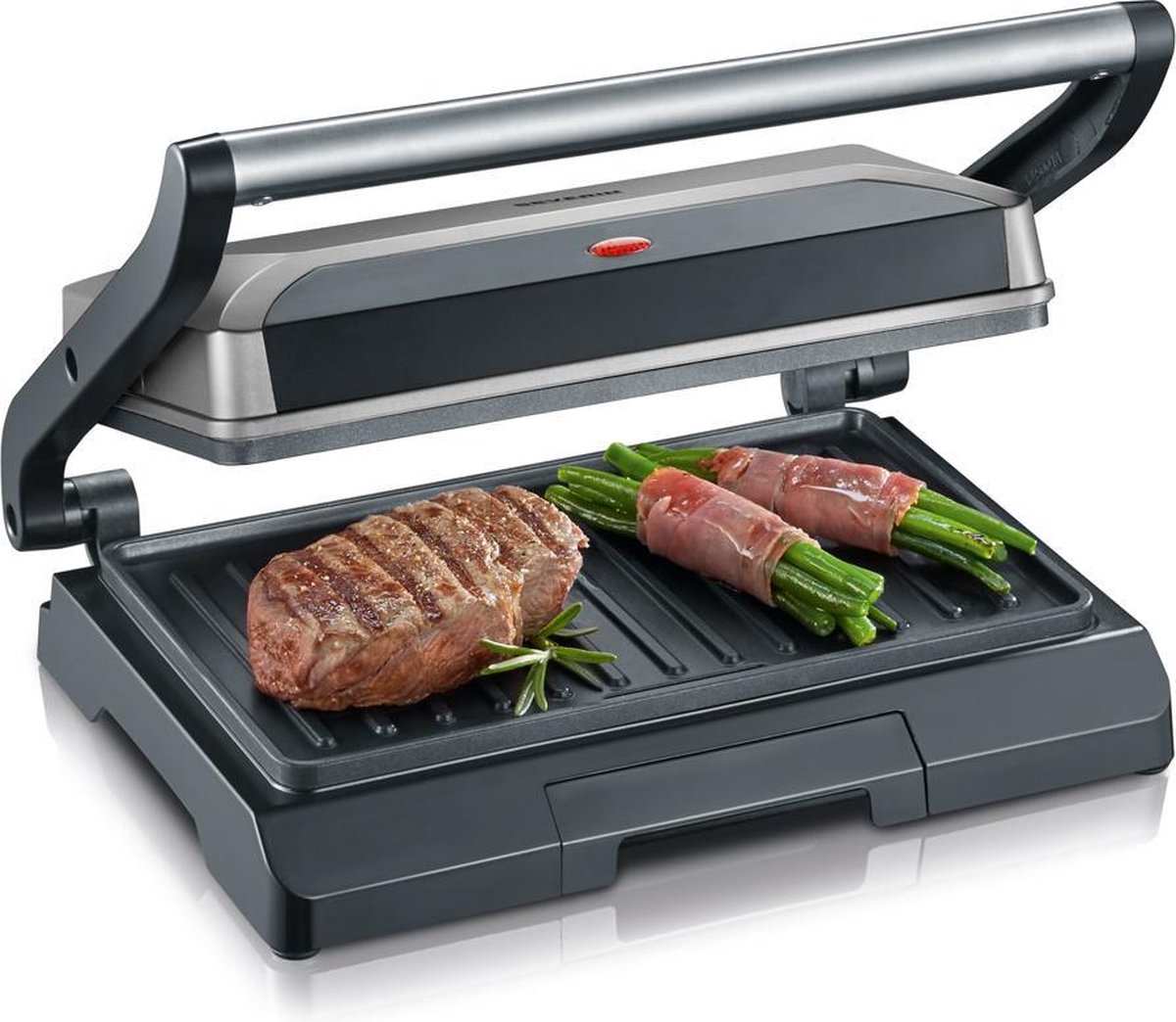 Severin KG 2394 – Contactgrill – Grijs/zwart