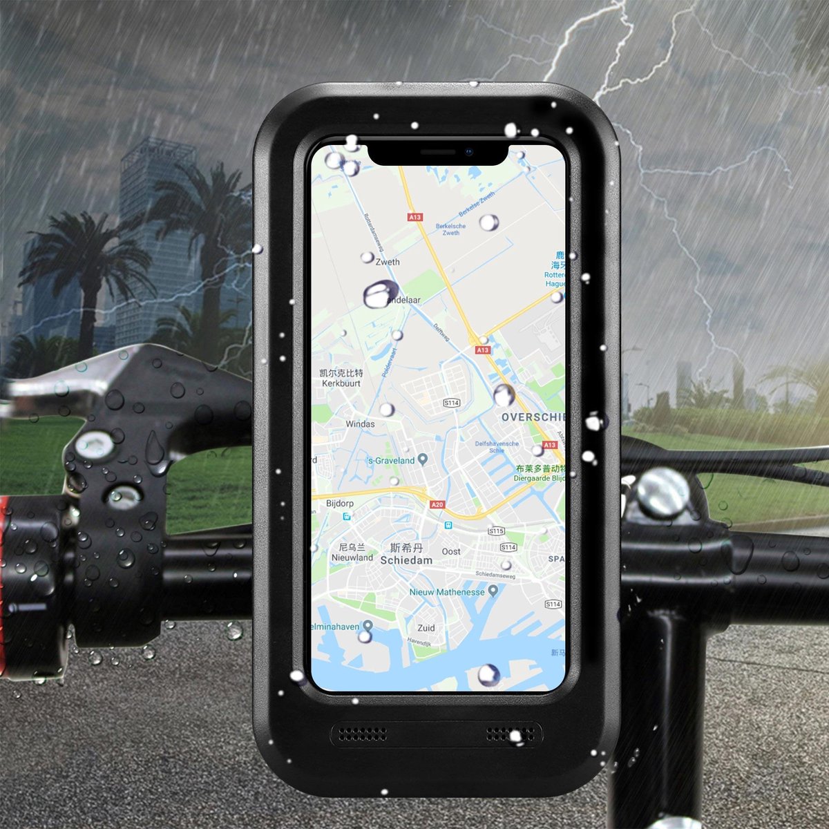 Waterdichte Waterproof Fietshouder voor iPhone X / Xs