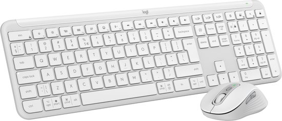 Logitech MK950 Signature Slim Combo - Draadloos Toetsenbord en Muis - US international - Qwerty - Of