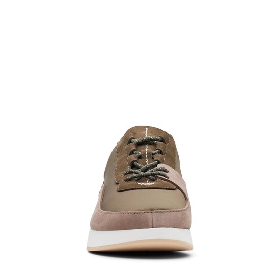 Clarks Originals Kiowa Pace Heren Sneakers - Olive Combi - Maat 40