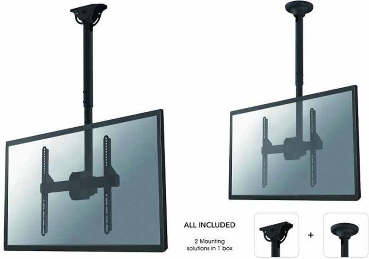 NewStar NM-C440BLACK - Plafondsteun - geschikt voor televisies t/m 60 inch - zwart