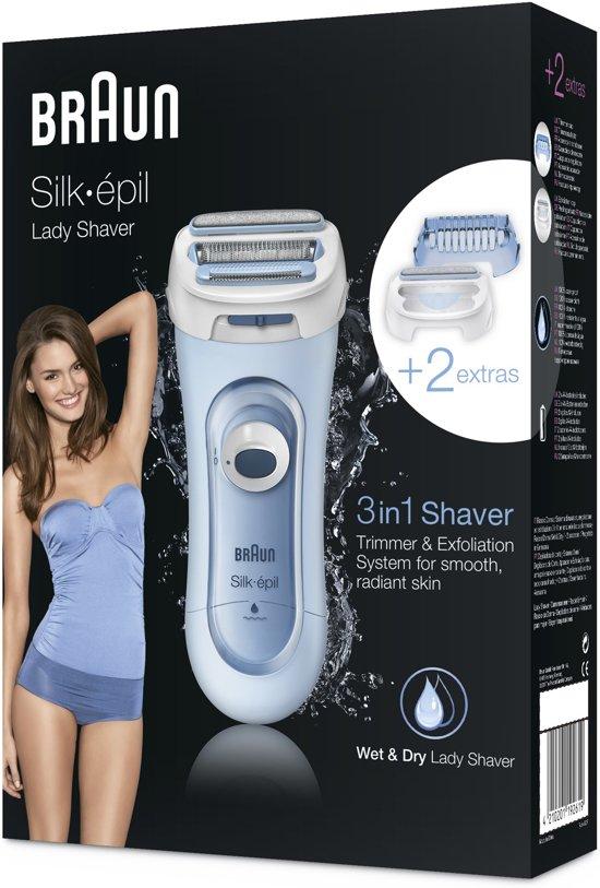 Braun Silk-epil Lady Shaver 5-160 3in1 &amp; Droog Lady Shave Met 2 Extra's
