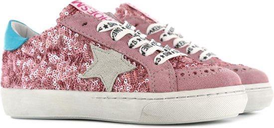Shoesme - Maat 37 - Vulcanised Meisjes Sneakers - Roze