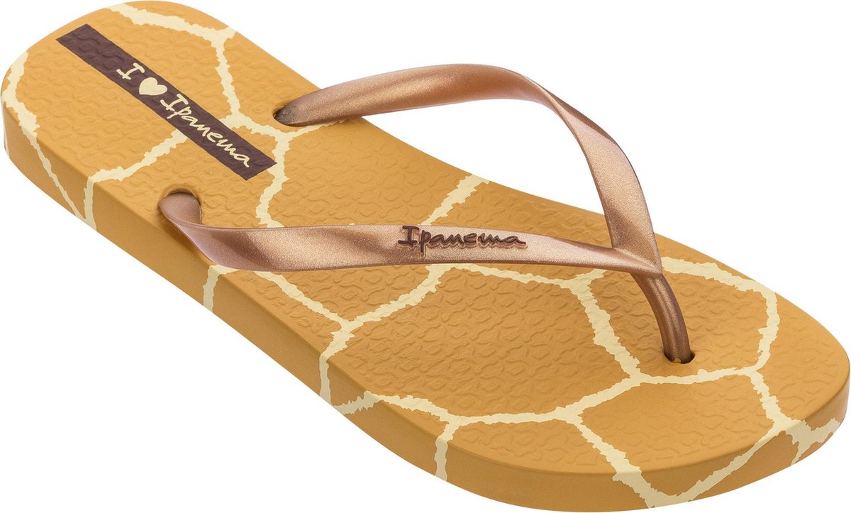 Ipanema Slippers - Maat 39 - Vrouwen - bruin/geel