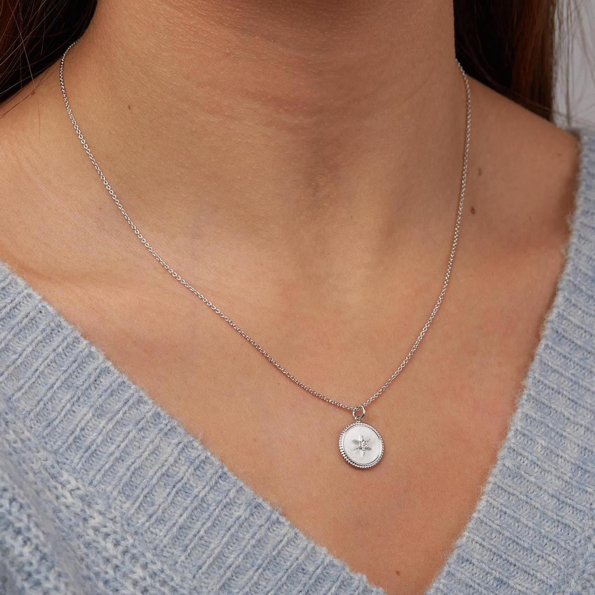 Fossil JFS00502040 Dames Ketting - 450 mm