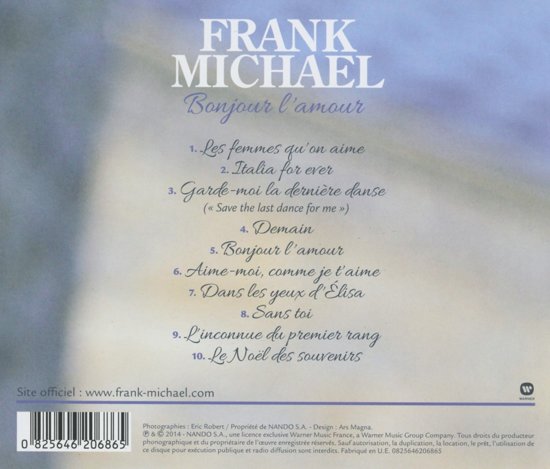CD - Frank Michael - Bonjour L'Amour