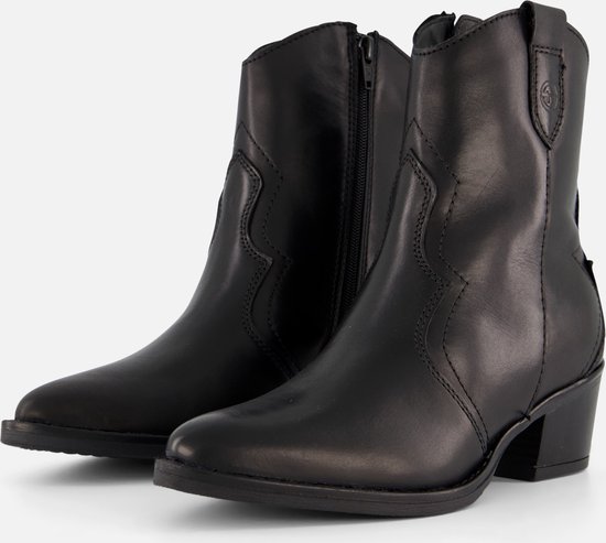Tamaris Cowboylaarzen zwart Leer - Dames - Maat 36