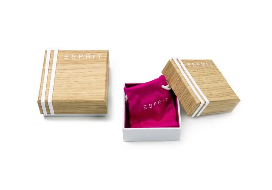 Esprit ESER00422500 Twine oorknoppen - Staal - Zilverkleurig