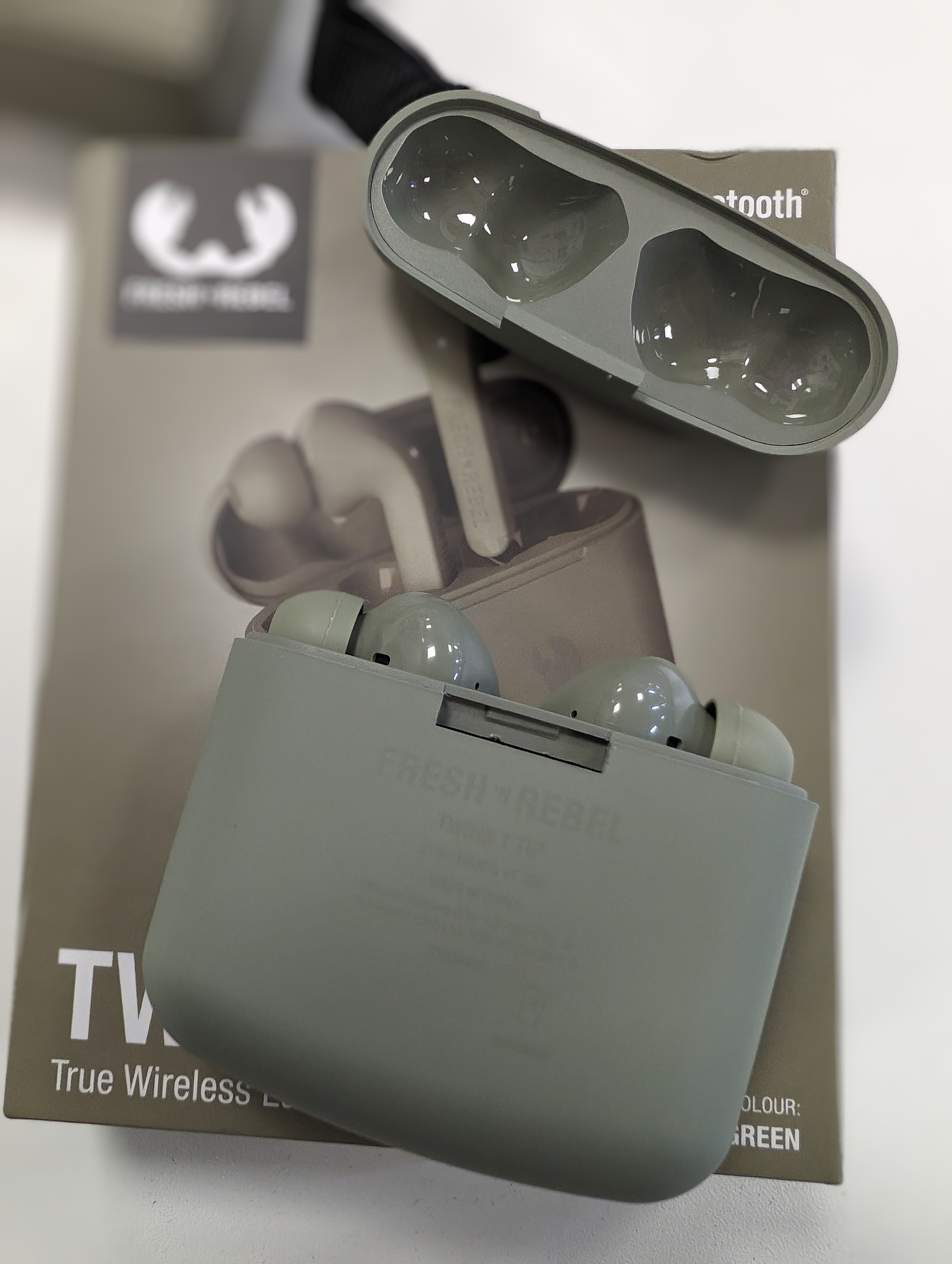 Fresh 'n Rebel Twins 1 Tip - Oordopjes draadloos - True Wireless - In-ear - Dried Green