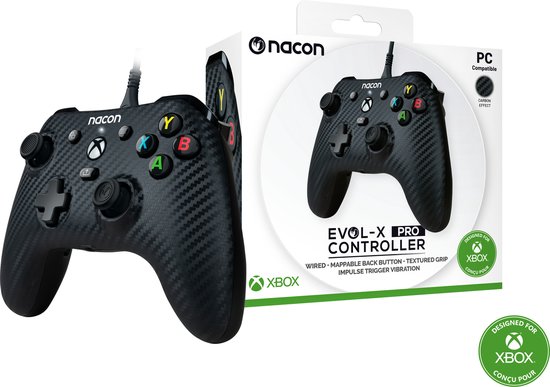 Nacon - Wired Evol-X Official Pro Controller - Xbox Series X - Carbon