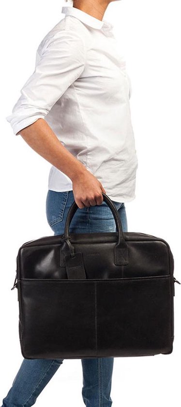 Burkely Fundamentals Vintage Max Worker 17" - Laptoptas - Volwassenen - Zwart
