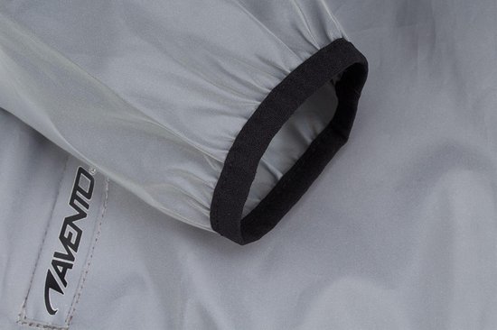 Avento Maat M Reflecterend Hardloopjack Heren - Zilver 