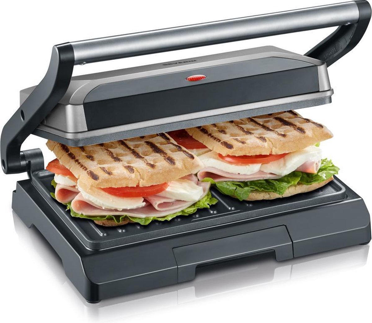 Severin KG 2394 – Contactgrill – Grijs/zwart