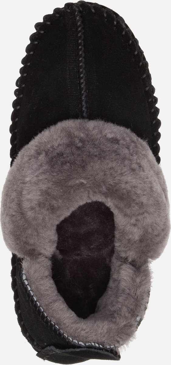 Warmbat - maat 39- Barrine Suede Dames Pantoffels - Black
