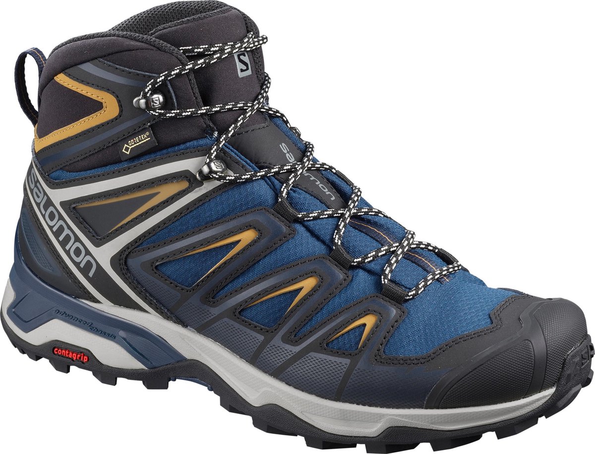 hiking boot, mid-cut, blue, gore-tex, trail