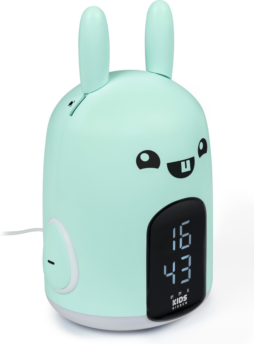 Bigben Kinderwekker met Geluidseffecten - Nachtlamp - Baxter het konijn
