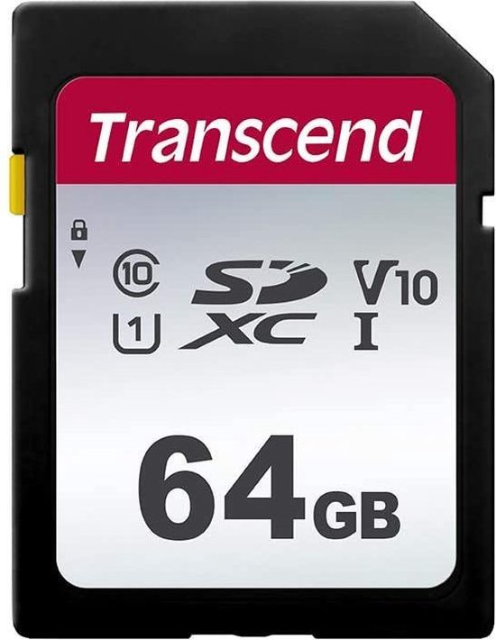 Transcend TS64GSDC300S flashgeheugen 64 GB SDXC Klasse 10 NAND