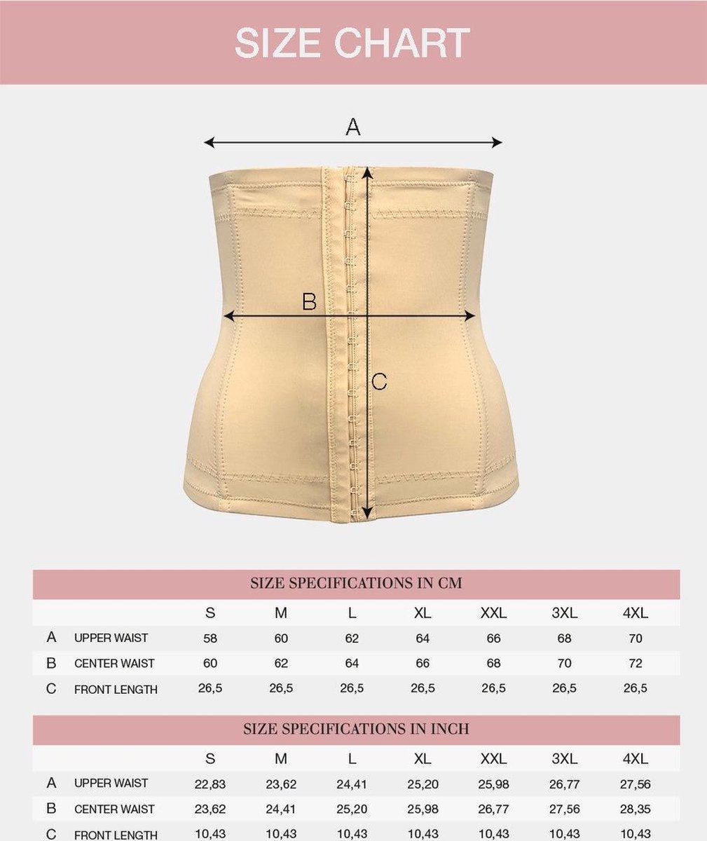 MAGIC Bodyfashion - Maat XXL - Maxi Sexy Waistnipper Zwart Vrouwen