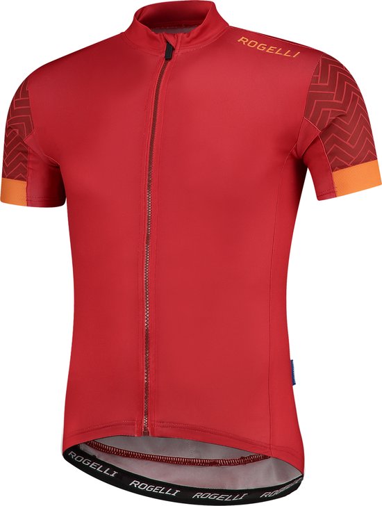 Roggeli Maat 3XL Wielershirt KM Bolt Rood/Oranje