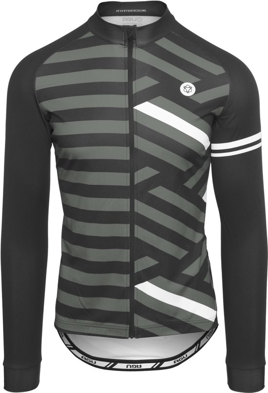 AGU Maat M  Amaze Fietsshirt Lange Mouwen Essential Heren - Grijze