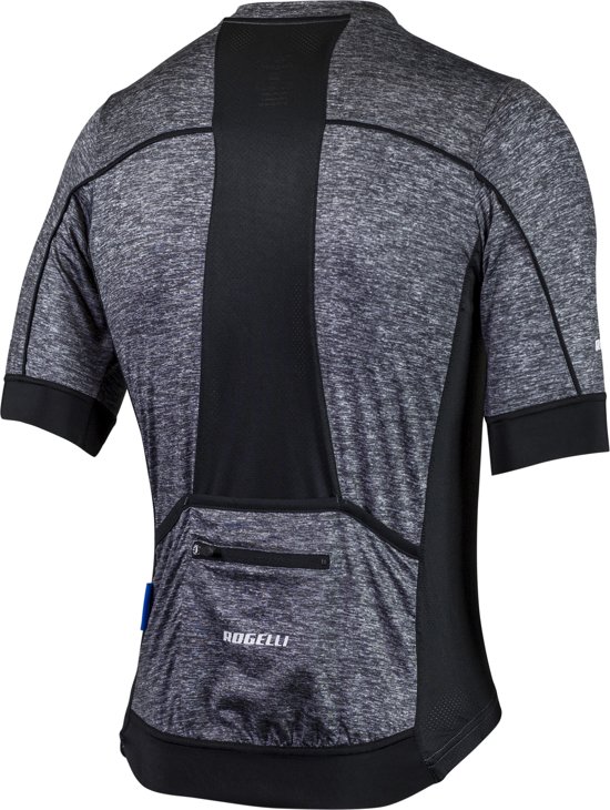 Rogelli Passo Fietsshirt - Heren - Maat S - Korte mouwen - Grijs melange
