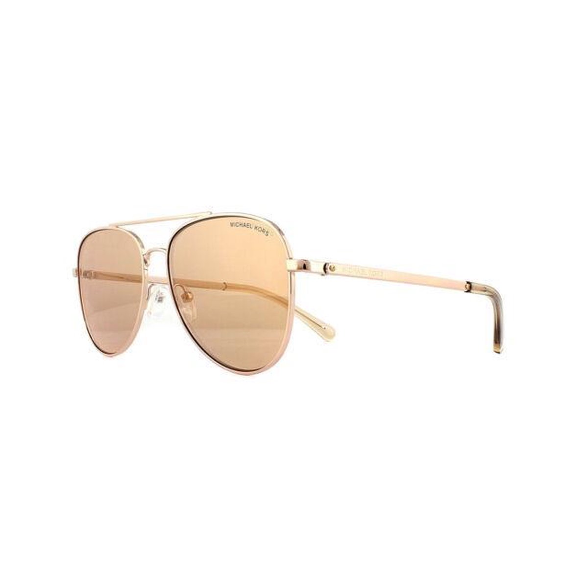 pilotenkop, zonnebril, roze-goud, metal, Michael Kors