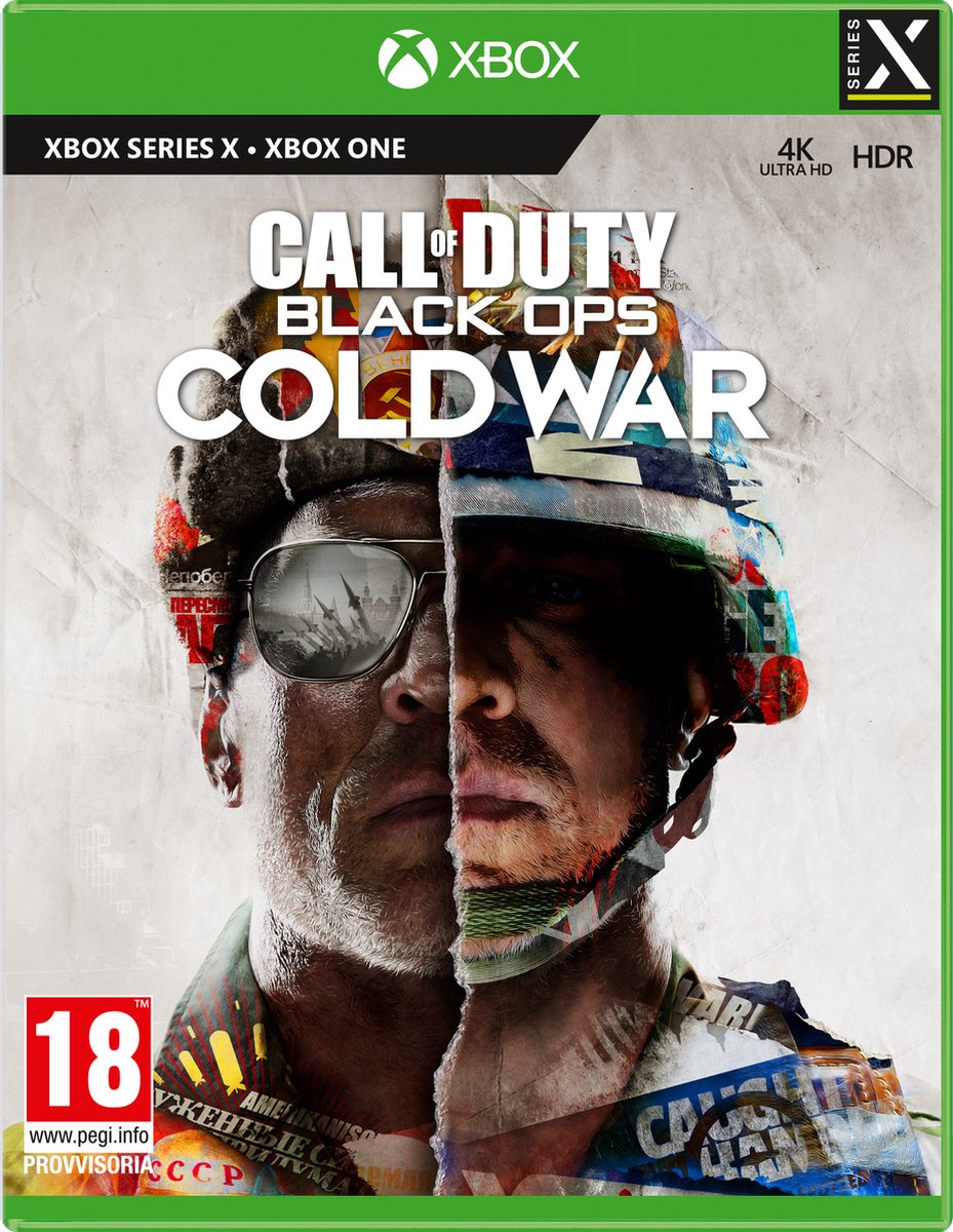 Xbox, Call of Duty, Cold War, simulated split face, 4K HDR