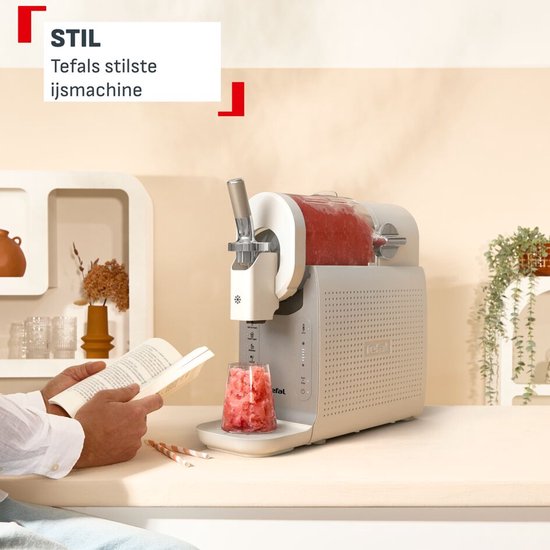 Tefal Freezi IG801A - Softijsmachine & frozen drinks - 5 programma's: Softijs, Frozen Yoghurt, Slushies, Milkshakes, Cocktails - Ingebouwde koeler - Klaar in 30 minuten - Inclusief Accessoires