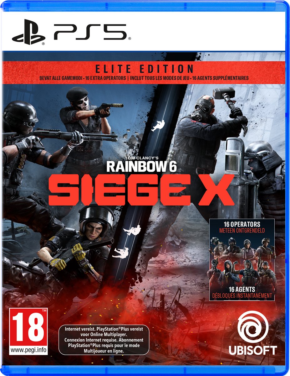 tactiekameraden, shooting, Rainbow Six Siege, elite editie, PS5