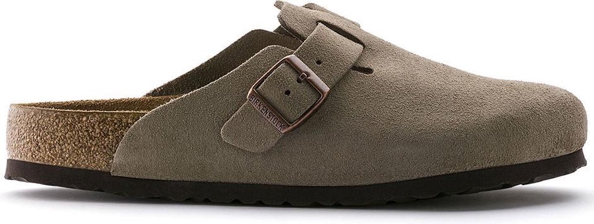 Birkenstock Boston SFB VL Narrow Unisex Clogs - Taupe - Maat 45