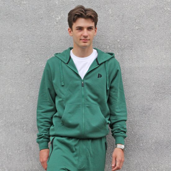 Donnay Maat XXL - Sweatvest met capuchon (Bruce) - Sportvest - Heren - Forest Green (236)