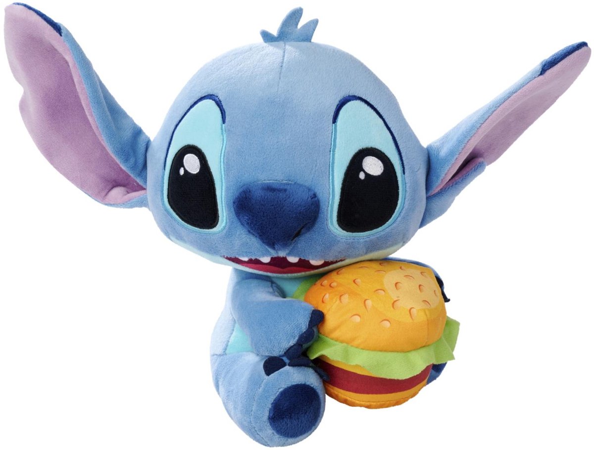 pluchet, figuur, Stitch, hamburger, knuffel
