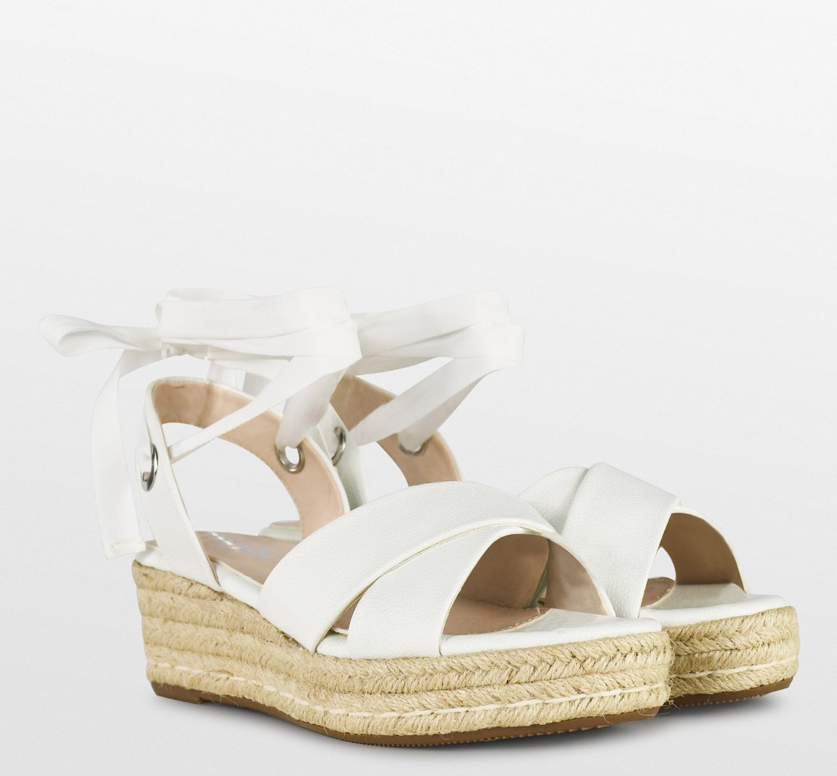 POSH by Poelman SAAR Dames Sandalen/Espadrilles - 40 - Wit