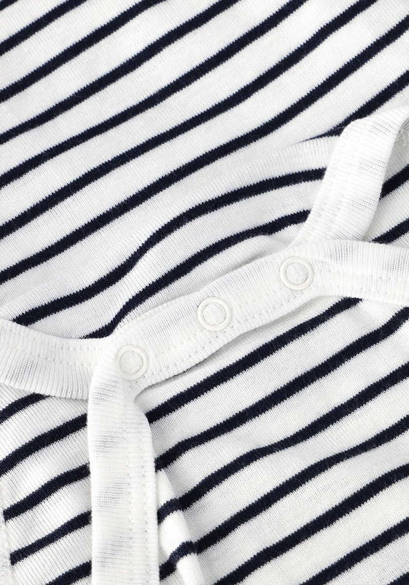 Petit Bateau - mt 62 - Drie rompertjes pasgeborenen met lange mouwen Unisex Rompertje