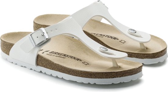 Birkenstock  - Maat 39 -  Gizeh Dames Slippers - White