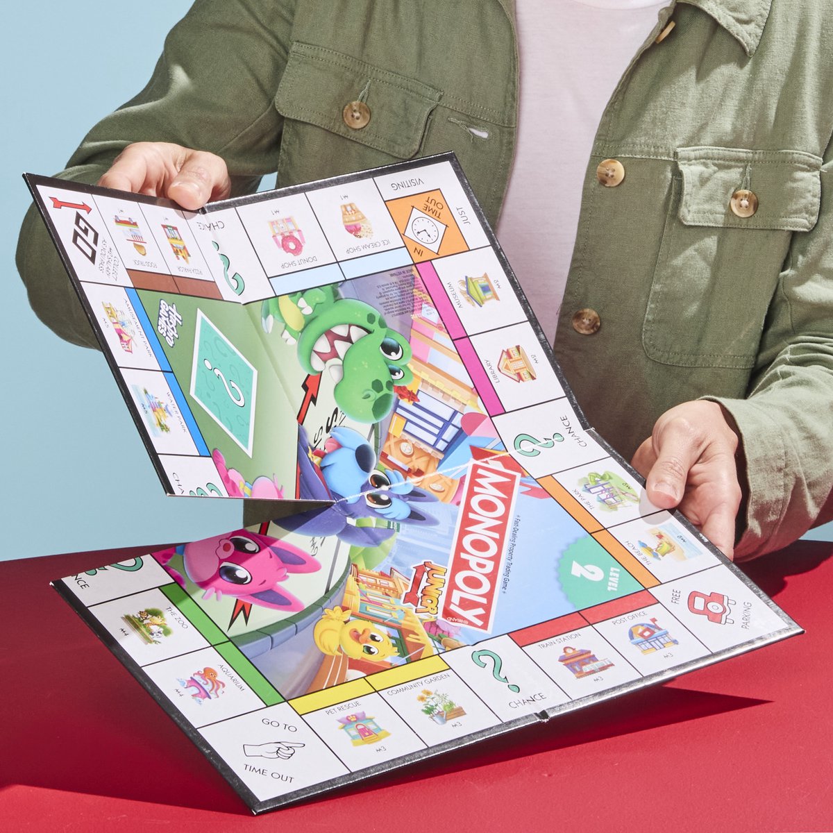 Monopoly Junior-bordspel - 2 spellen in 1 - Fransie Editie