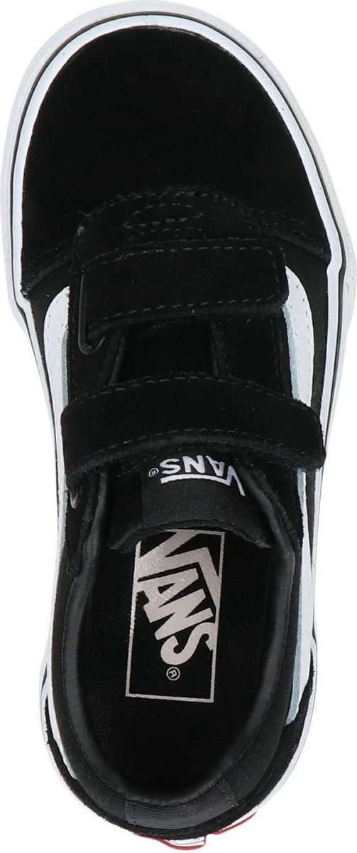 Vans Youth Ward V Suede/Canvas Sneakers - 30 - Black/White