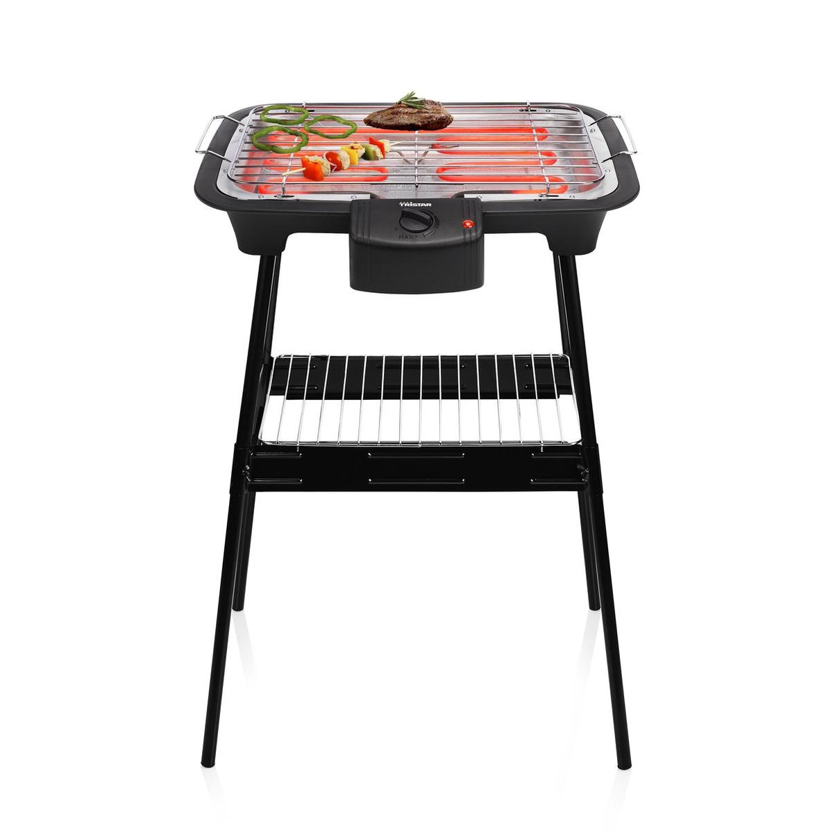 Tristar BQ-2883 Elektrische Barbecue Staand - Te gebruiken als Tafel BBQ - Regelbare Thermostaat - 2