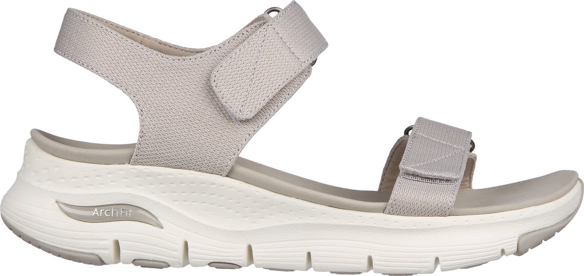 sandalen, sandalen met klittenband, witte zool, archfit, demping