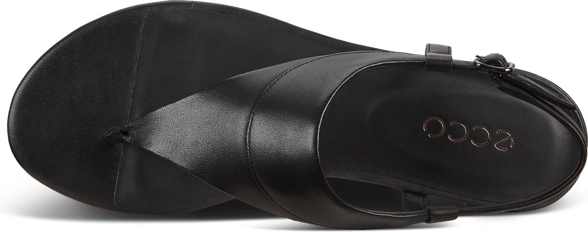 ECCO - maat 39- Flat Dames Sandalen - Zwart