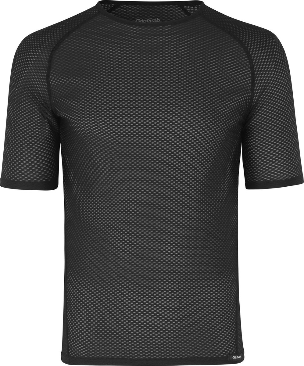 GripGrab - Ultralight Mesh Short Sleeve Base Layer - XXL - Zwart - Unisex
