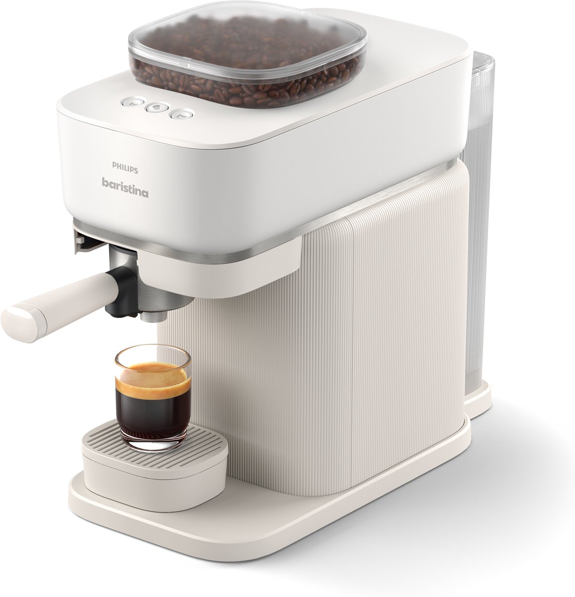 koffiezetapparaat, espresso, bonenhouder, machine, apparaat