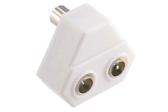 Q-Link Coax Splitter Tv 1Female/2Male - Wit